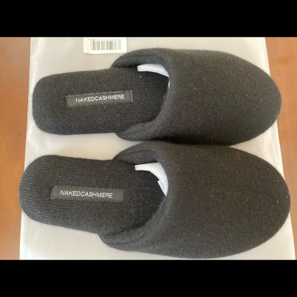 Naked Cashmere Shoes - Naked Cashmere brand Emilie Mule Slipper - NEW - Black, size Small